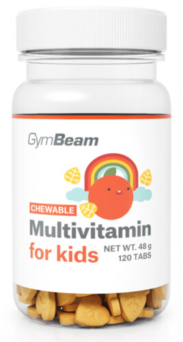 Multivitamin, tablety na cucání pro děti 120 tbl