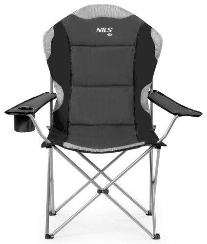 Skladacie kreslo NILS Camp NC3080 tmavo sivé