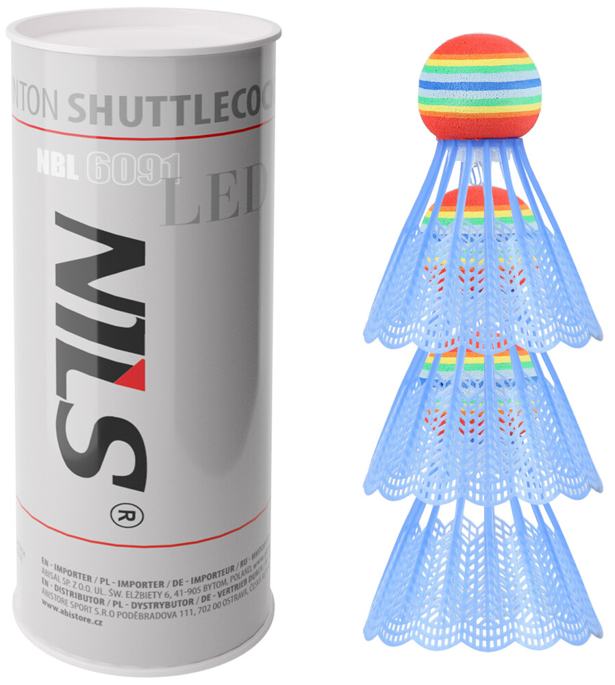 Badmintonové míčky NBL6091 s LED 3 ks