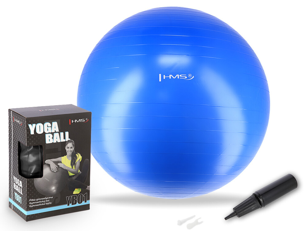 Gymnastický míč YB01N 55 cm modrý
