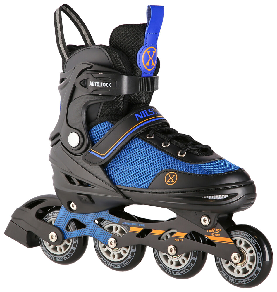 Brusle NILS Extreme NH18188A 2v1 černo-oranžové