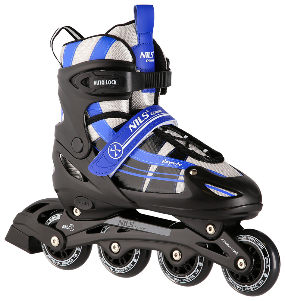 Brusle NILS Extreme NH18366A 2v1 černo-modré