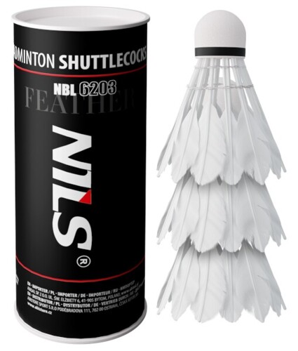 Badmintonové loptičky z pier NBL6203 3 ks