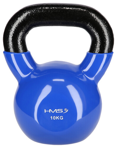 Kettlebell pokrytý vinylom KN 10 kg, modrý