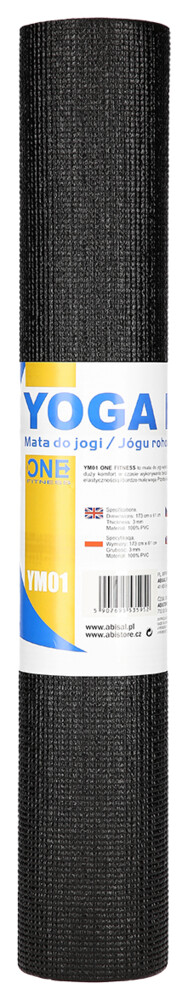 Podložka na jogu ONE Fitness YM01 čierna