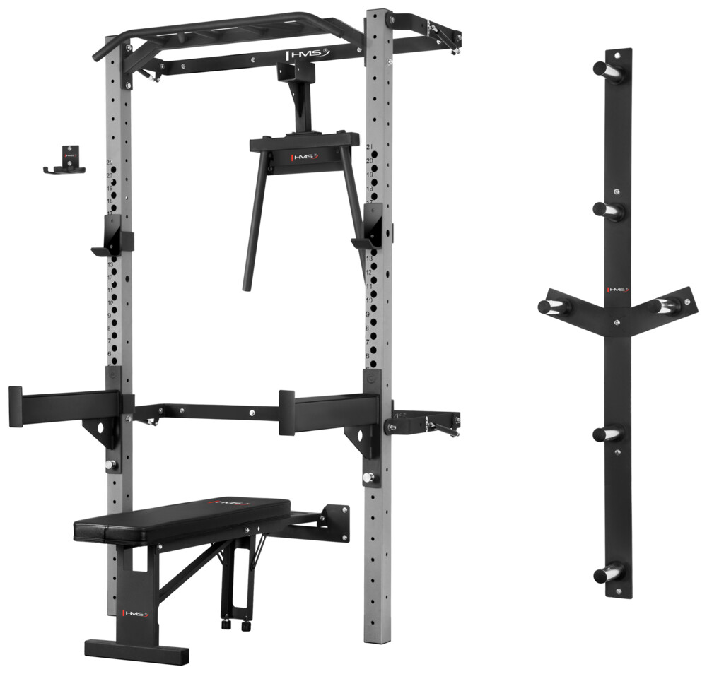 Multifunkčný posilňovací stojan - Power Rack KLT22 sivý