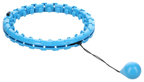 Masážna hula hoop FH01 so závažím modrá