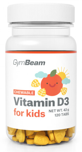 Vitamín D3, tablety na cucání pro děti 400 IU 120 tbl