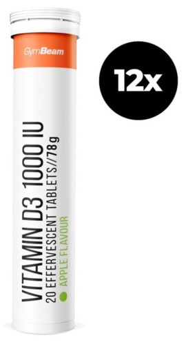 Vitamín D3 1000 IU šumivý 12 x 20 tab