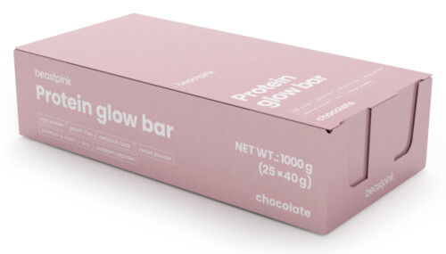 Protein GlowBar - BeastPink 25 x 40 g