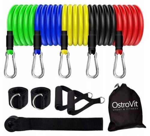 Expander training bands set 5 kusů tréninkových pásů