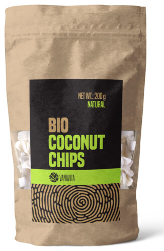 BIO Kokosové chipsy natural – VanaVita 200 g