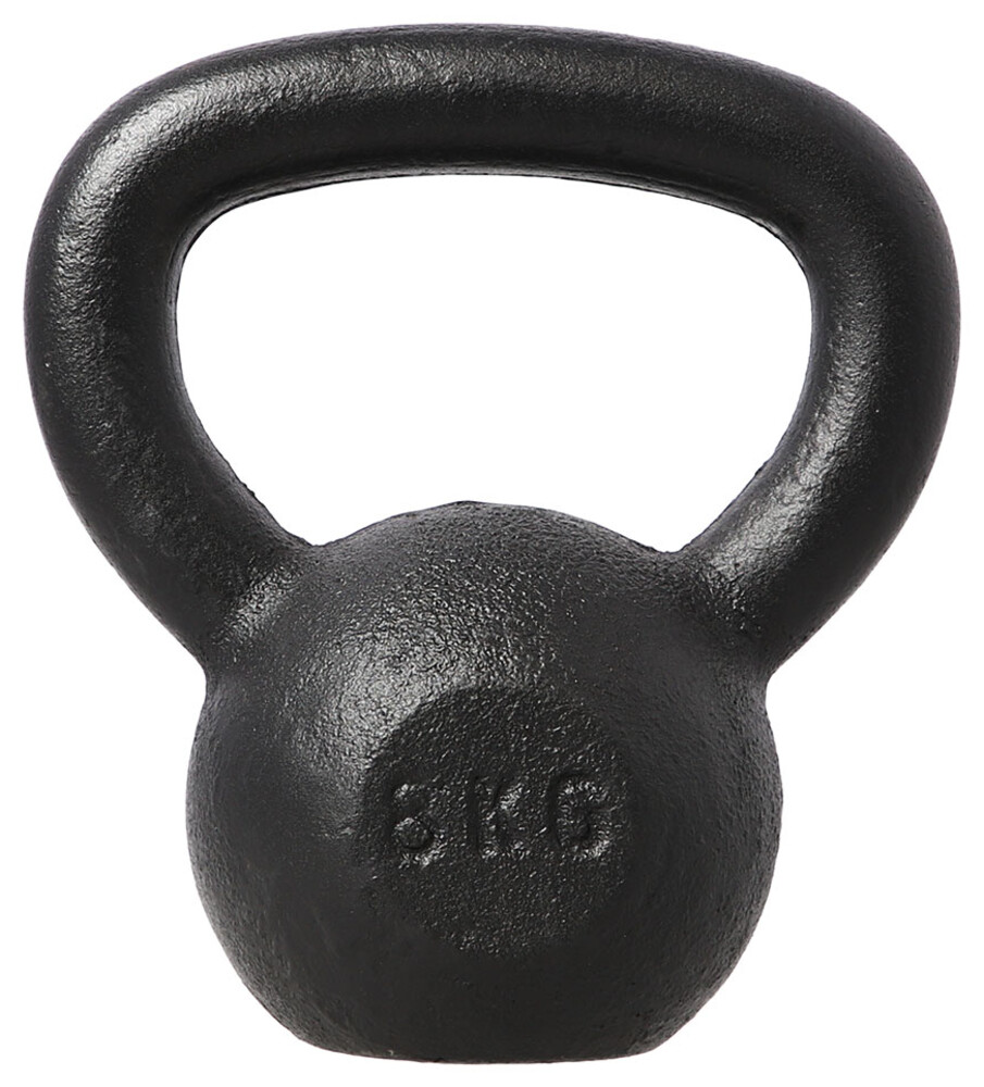 Liatinový kettlebell KZG08 8 kg, čierny