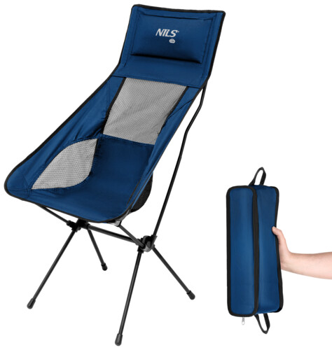 Ultralehké skládací křeslo NILS Camp NC3322 modré