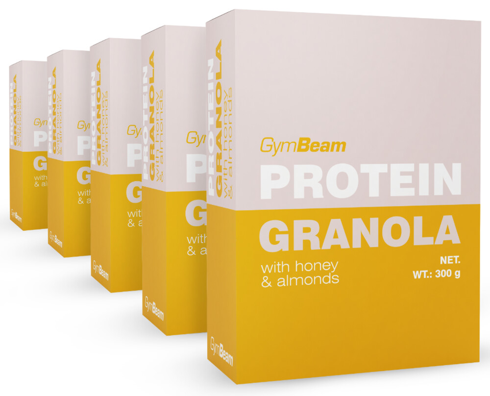 Proteinová granola s medem a mandlemi 5 x 300 g