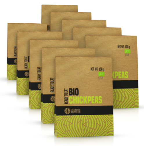 BIO Cizrna - Ready to eat - VanaVita 10 x 150 g