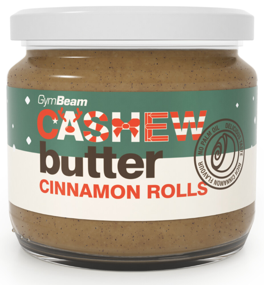 Kešu máslo - Skořicové rolky 340 g