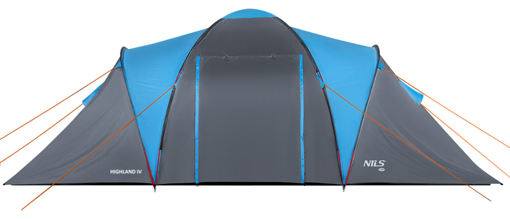 Rodinný stan NILS Camp NC6431 Highland IV modrý/sivý