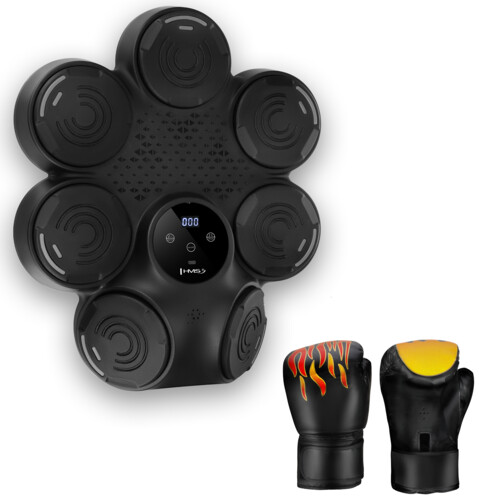 Elektronický boxerský terč TB30 s LED, Bluetooth a rukavicemi (Music Boxing Machine)