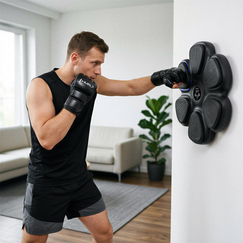 Elektronický boxerský terč TB12 s LED, Bluetooth a rukavicemi (Music Boxing Machine)
