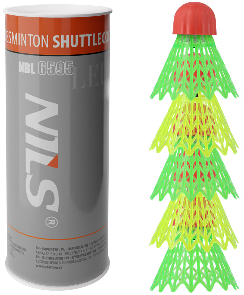 Crossmintonové loptičky s LED NBL6595 5 ks
