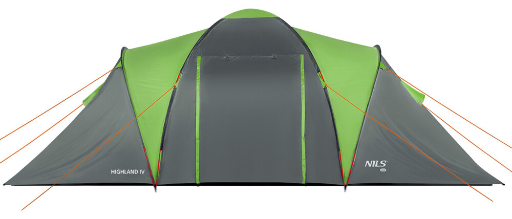Rodinný stan NILS Camp NC6431 Highland IV zelený/sivý