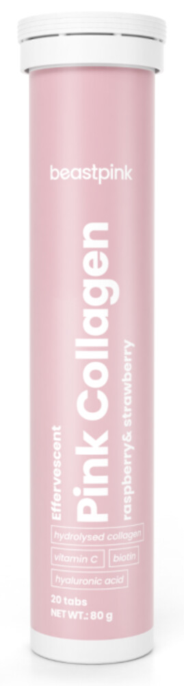 Šumivý Pink Collagen - BeastPink 20 tbl