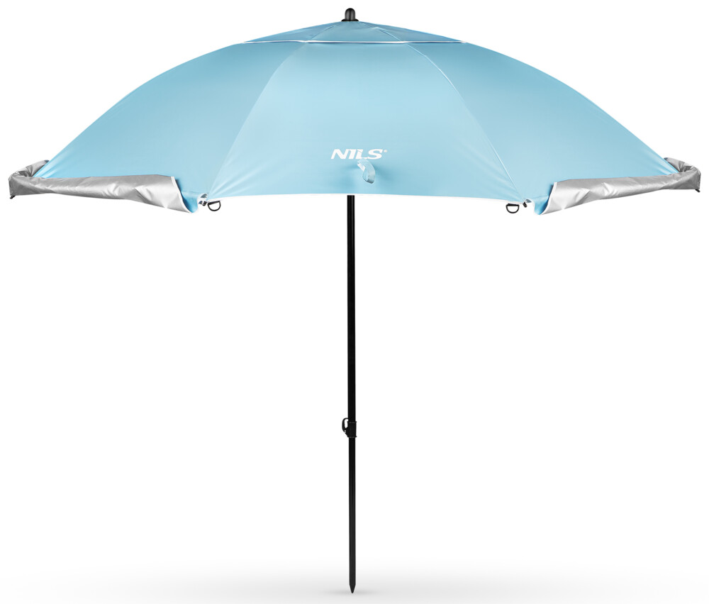 Plážový slunečník / paraván NILS Camp NC17114 240 cm modrý