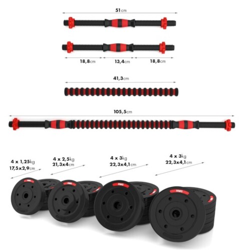 Nakladacie činky SGP40, 40 kg