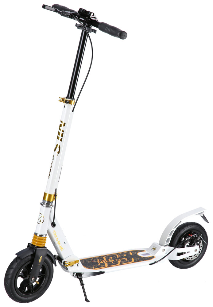 Skladacia kolobežka NILS Extreme HM209T bielo-zlatá