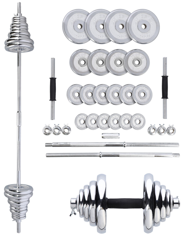 Činkový set v kufri STC50 2x25 kg, chróm