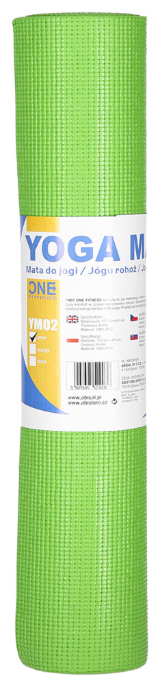 Podložka pro jógu ONE Fitness YM02 zelená