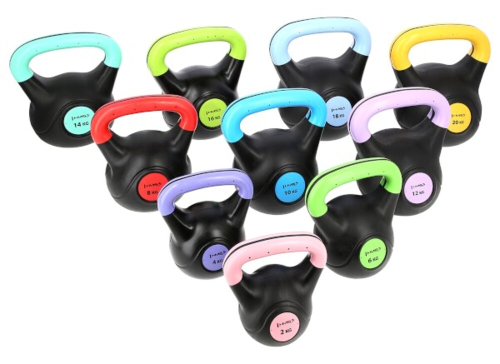 Plastový kettlebell KPC 6 kg zelený