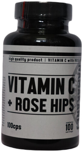 Vitamín C + Rose hips 100 kapslí