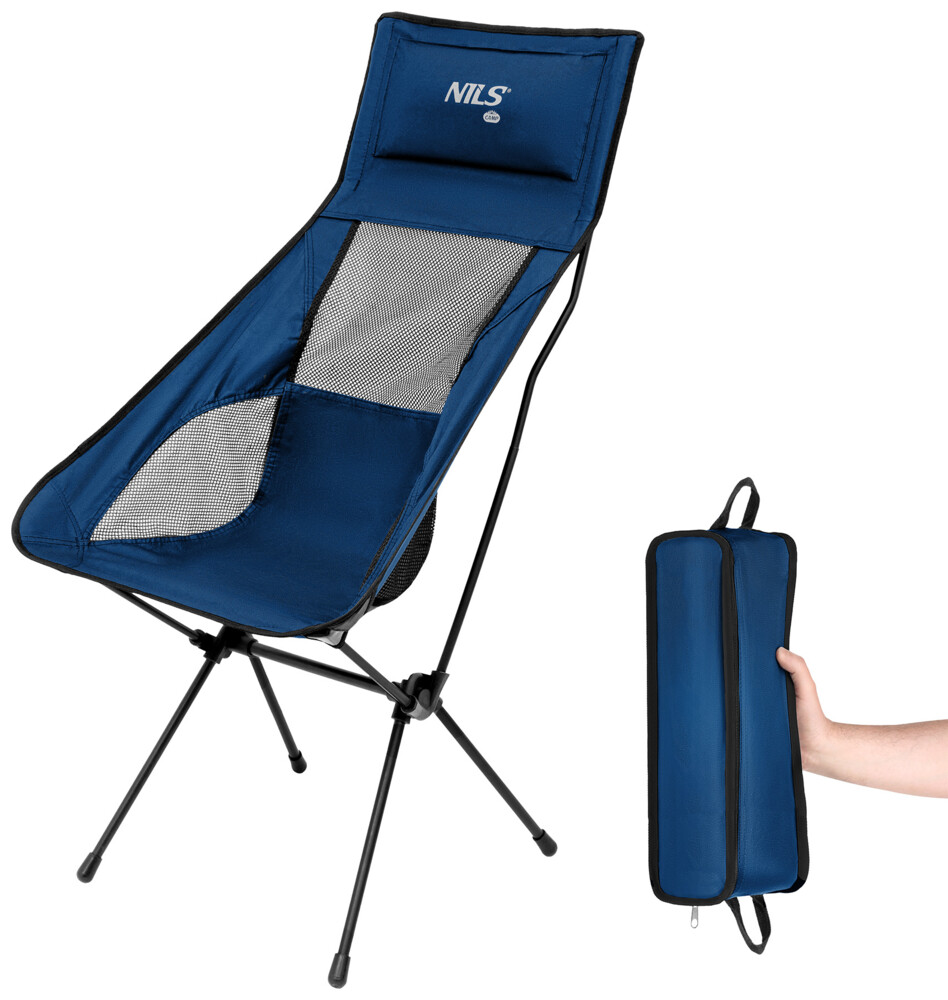 Ultralehké skládací křeslo NILS Camp NC3322 modré