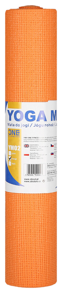 Podložka pro jógu ONE Fitness YM02 oranžová