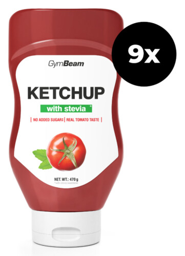 Kečup sladený stéviou 9 x 470 ml
