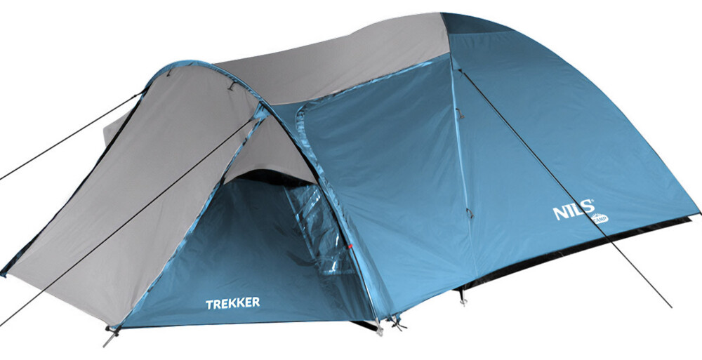 Turistický stan NILS Camp NC6012 Trekker modro-šedý