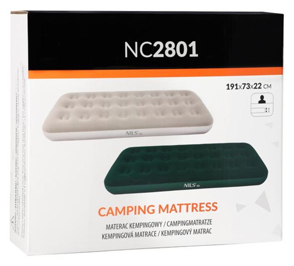 Nafukovací matrace NILS Camp NC2801 zelená 191x73x22 cm