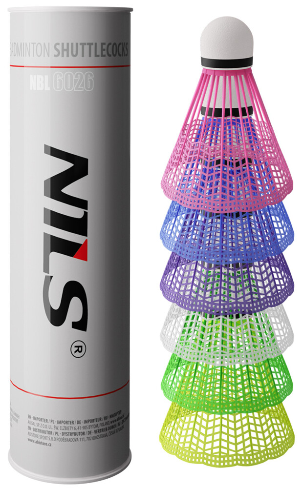 Badmintonové míčky NBL6026 multicolor 6 ks