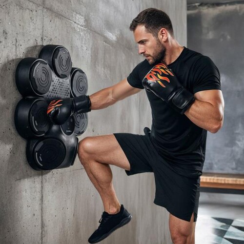 Elektronický boxerský terč TB30 s LED, Bluetooth a rukavicemi (Music Boxing Machine)