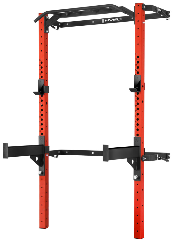Skladacia posilňovacia klietka - Power Rack KLT23 červená