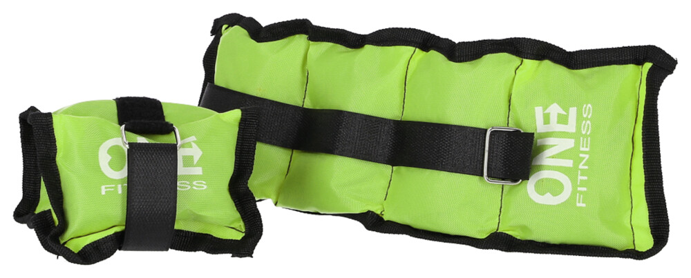 Zátěže na zápěstí a kotníky WW02 2 x 1,5 kg zelené