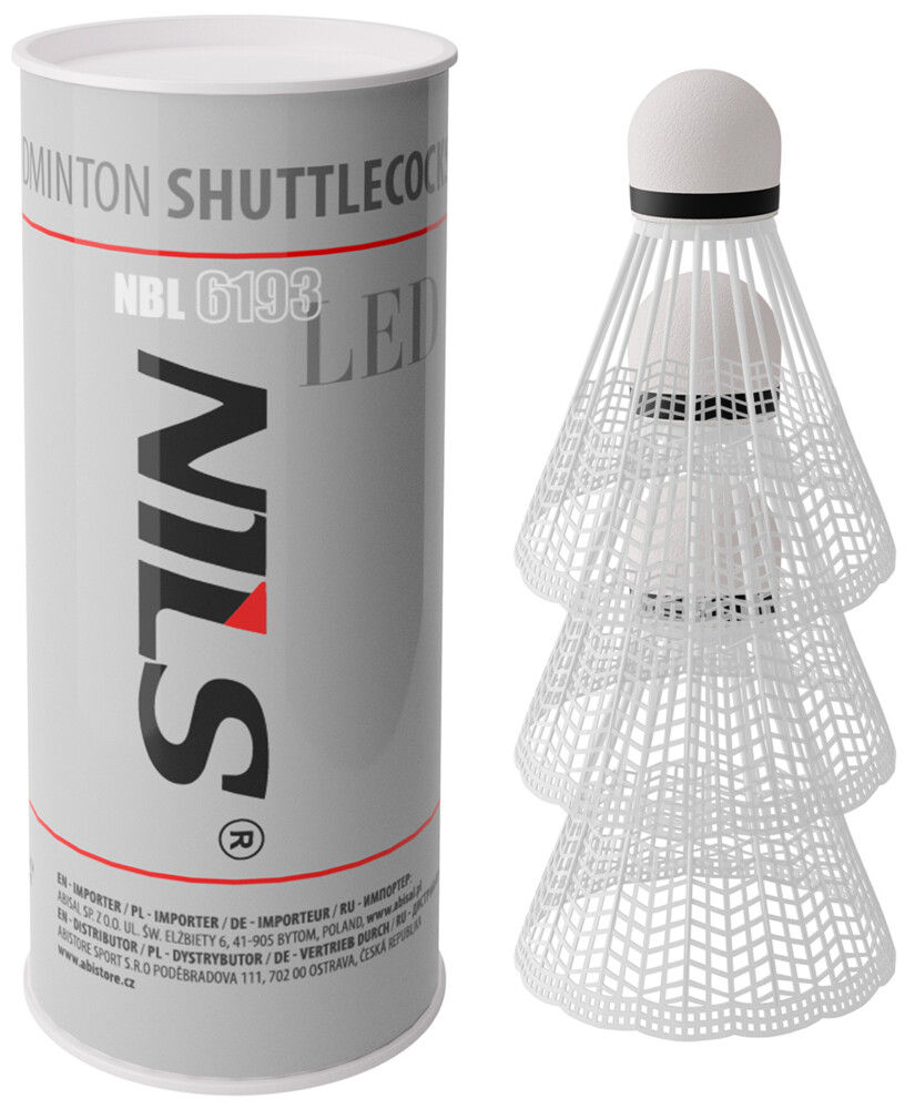 Badmintonové míčky NBL6193 s LED 3 ks