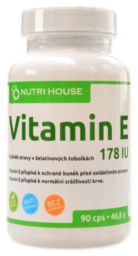 Vitamín E 90 kapslí