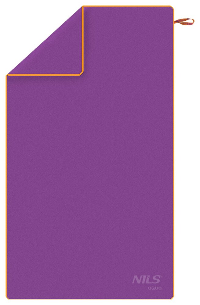 Ručník z mikrovlákna NILS aqua NAR12 fialový/oranžový