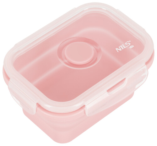 Skládací svačinový box NILS Camp NC4105 355ml růžový