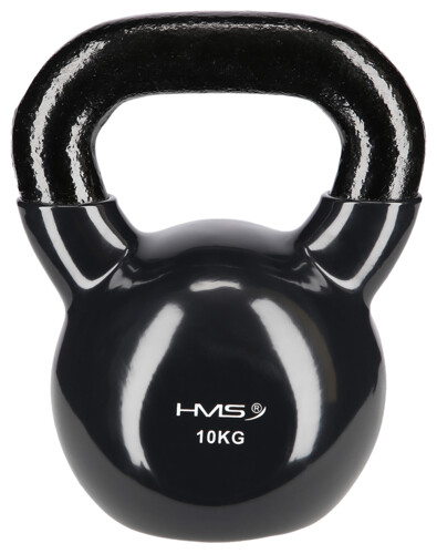 Kettlebell pokrytý vinylom KNV10 10 kg, čierny