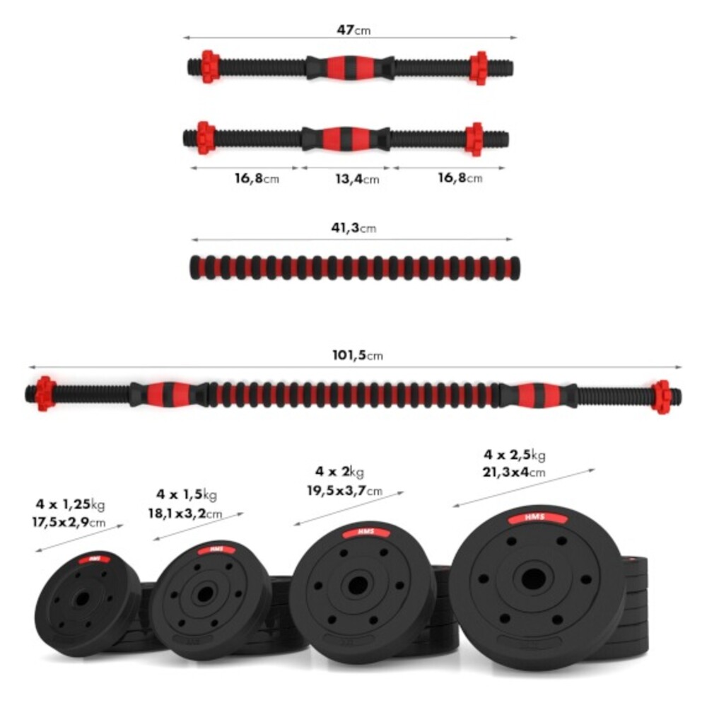 Nakladacie činky SGP30, 30 kg
