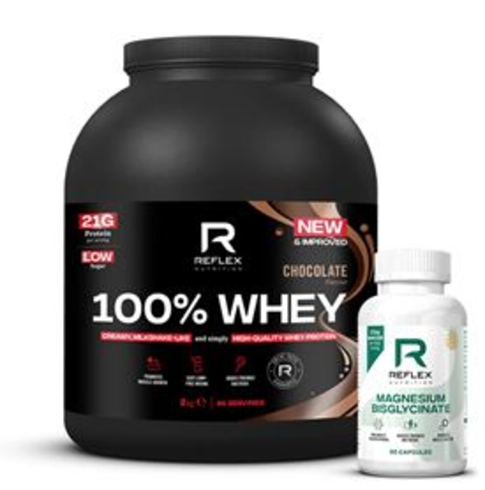 100% Whey Protein 2kg + Magnesium 90 kapslí ZDARMA